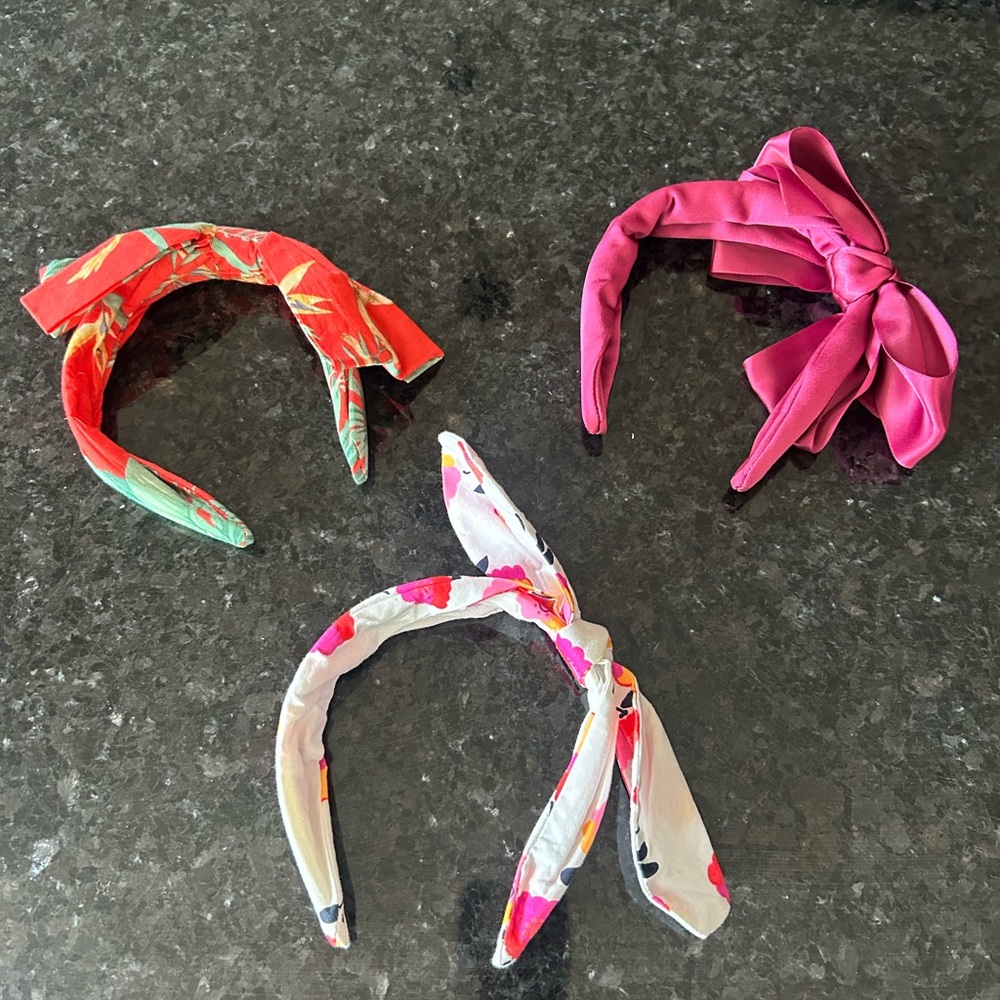 Janie and Jack Floral and Solid Hair Accessories Set